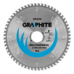 GRAPHITE Fierăstrău circular cu dinți din carbura de tungsten, 185x30mm, 60 de dinți, universal (55H546) Disc de taiere