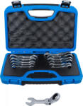 BGS technic Set chei combinate cu clichet | scurte | articulate | 8 - 19 mm | 12 piese (BGS 6543) - sculeforte