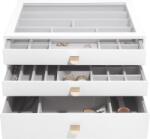 Stackers Casetă pentru bijuterii Stackers Pebble supersize albă cu 3 sertare (75916)