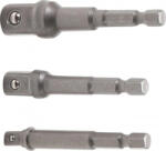 BGS technic Set adaptoare pentru maşini de găurit | antrenare 6 colțuri exterior 6, 3 mm (1/4") | antrenat prin 6 colțuri exterior 6, 3 mm (1/4"), 10 mm (3/8"), 12, 5 mm (1/2"), 3 piese (BGS 9685) (9685) Burghiu