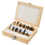 VERTO Set freză superioară 12buc. , 6MM (60H008) (GTX-60H008) Fierastrau