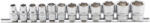BGS technic Set chei tubulare, 6 colțuri | 10 mm (3/8") | 8 - 19 mm | 12 piese (BGS 9104) (9104) Cheie tubulara