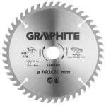 GRAPHITE Fierăstrău submersibil cu dinți din carbura de tungsten, 160x20mm, 48 de dinți (55H685) Disc de taiere
