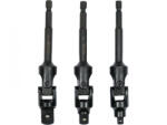 TOYA Set 3 adaptoare cardanice pentru bormașină 1/4"-3/8"-1/2" (YT-04641) - sculeforte Cleste