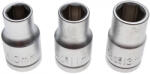 BGS DIY Set capete chei tubulare | Antrenare 12, 5 mm (1/2") | 10 - 11 - 13 mm | 3 piese (BGS 15123) (15123) Cheie tubulara