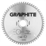 GRAPHITE Fierăstrău circular cu dinți din carbura de tungsten, 200x30mm, 60 de dinți (57H678) Disc de taiere