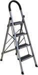 Bormann scară de aluminiu pentru casă 3+1 trepte, antiderapant (BHL7034) (BHL7034)