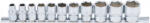 BGS technic Set chei tubulare, 6 colțuri | 10 mm (3/8") | 5/16" - 7/8" | 11 piese (BGS 9110) (9110) Cheie tubulara
