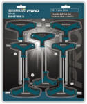 Bormann 8 piese Chei Allen tip T cu vârf sferic, 2, 5-10mm (BHT1663) (BHT1663) Cheie imbus