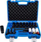 BGS technic Set Chei tubulare de impact şi Cap cheie de impact cu protecţie | Hexagon | 12, 5 mm (1/2") | 10 - 24 mm | 18 piese (BGS 5202) - sculeforte Cheie tubulara