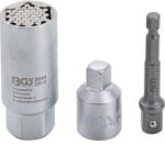 BGS technic Set cap cheie Multi 9 - 21 mm, antrenare10 mm (3/8"), 3 piese (BGS 92533) (92533) Cheie tubulara