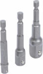 BGS technic Set adaptoare pentru maşini de găurit | 6, 3 mm (1/4") | 6, 3 mm (1/4") / 10 mm (3/8") / 12, 5 mm (1/2") | 3 piese (BGS 8204) (8204) Cleste