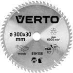 VERTO Pânză de fierăstrău circular cu dinți din carbură, 300x30mm, 60 dinți (61H138) Disc de taiere