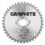 GRAPHITE Fierăstrău circular cu dinți din carbura de tungsten, 190x30mm, 40 de dinți (57H670) Disc de taiere