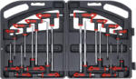 BGS technic Set şurubelniţe cu mâner T şi lamă laterală | hexagon interior/Profil T (pentru Torx) | 16 piese (BGS 90) - sculeforte Surubelnita