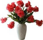 Botane Buchet flori artificiale lalele Parrot XL roșii (BOT-BOU-174)