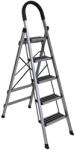 Bormann scară de aluminiu pentru casă 4+1 trepte, antiderapant (BHL7035) (BHL7035)