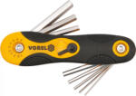 TOYA set chei hexagonale 8 buc, 1.5-8mm, cr-v (56506) (VO-56506) Cheie imbus