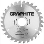 GRAPHITE Pânză de fierăstrău circular cu dinți din carbură, 165x30mm, 30 dinți pentru aluminiu (57H654) (57H654) Disc de taiere