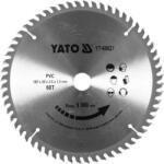 TOYA Disc fierăstrău pentru PVC 185×20×1, 5 mm / 60T (YT-60627) Fierastrau