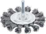 BGS technic Perii disc | Arbore antrenare 6 mm | împletite | Ø 75 mm (BGS 3982) - sculeforte
