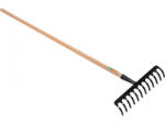 TOYA FLO Greblă cu mâner din lemn 12 dinți 140cm (35782) (FL-35782) Grebla