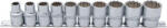 BGS technic Set chei tubulare, 12 colţuri | 12, 5 mm (1/2") | Mărimi în ţoli | 10 piese (BGS 9114) - sculeforte Cheie tubulara