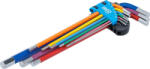 BGS technic Set chei tip L | multicoloră | extra lungă | hexagon interior 1, 5 - 10 mm | 9 piese (BGS 74456) (74456) Cheie imbus