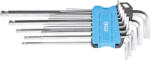 BGS technic Set chei tip L | extra lungi | Mărimi în ţoli | hexagon interior/hexagon interior cu cap sferic 0.05 - 3/8" | 13 piese (BGS 9801) (9801) Cheie imbus