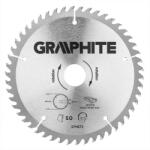 GRAPHITE Fierăstrău circular cu dinți din carbura de tungsten, 190x30mm, 50 de dinți (57H672) Disc de taiere