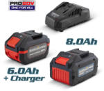 Bormann Set acumulator 2 x 6, 0 Ah BBP1006 + încărcător rapid BBP2003 (BBP9104) (BBP9104)