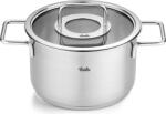 Fissler Oală Pure Collection înaltă 20 cm cu capac de sticlă (086-115-20-000/0)