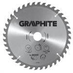 GRAPHITE Pânză de fierăstrău circular cu dinți din carbură, 160x30mm, 18 dinți (57H656) Disc de taiere