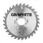 GRAPHITE Pânză de fierăstrău circular cu dinți din carbură, 160x30mm, 30 dinți (57H660) Disc de taiere