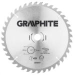 GRAPHITE Fierăstrău circular, din carbura de tungsten, 315x30mm, 40 de dinți (55H607) Disc de taiere
