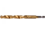 TOYA Burghiu metal cu prindere hexagonală 10, 0 mm titan (YT-44772) Burghiu