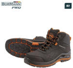 Bormann bocanci de protecție S1, Negri, Piele Nubuc mărime 45 (BPP8229) - sculeforte