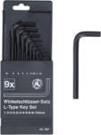 BGS technic Set chei tip L | hexagon interior 1, 5 - 10 mm | 9 piese (BGS 7957) (7957) Cheie imbus