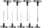 TOYA Set chei în T 9 piese Torx tamperproof S2 (YT-05615) (YT-05615) Cheie torx