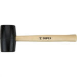 TOPEX Ciocan de cauciuc 50mm/340g, mâner din lemn dur (02A343) - sculeforte Ciocan