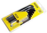 STANLEY Set 12 chei imbus lungi Stanley, cap sferic, 1/16-3/8 inch (4700069257) Cheie imbus