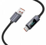 hoco. Cablu Date si Incarcare Hoco USB-A - USB-C Display X112 100W 1m Negru