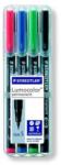STAEDTLER Markerkészlet Staedtler Lumocolor 313 OHP S, 4 szín, op. 2 (313WP4)