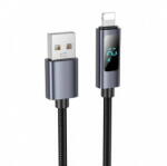 hoco. Cablu Date si Incarcare Hoco USB-A - Lightning Display X112 18W 1m Negru