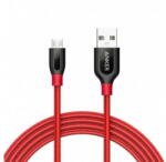 Anker Cablu Date si Incarcare Anker USB-A - microUSB PowerLine+ 18W 1.8m Rosu