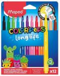Maped Carioca Maped Color Peps, Long Life 2.0, 12 culori/set 844000