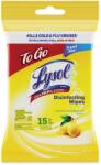 Lysol Fertőtlenítő törlőkendő felületekhez, Lysol, Citrom&Hársvirág, 15 db