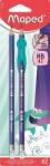 Maped Creion cu radiera Maped HB Kidy Learn 2 buc/set si ghidaj pentru degete 853500