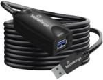 MediaRange Cablu de extensie USB activ MediaRange USB-A la USB-A 1x repetor 5m negru (mrcs242)
