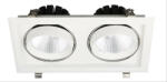 Avide LED Downlight Sein Négyzetes 2x30W IP20 5600lm 20° WW 3000K - pepita - 41 324 Ft